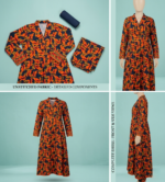 Unstitched 2-Piece Botanical Leaf Print Linen Lawn Suit - Image 2