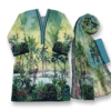 Unstitched 3-Piece Luxury Printed Lawn Suit | Premium Cotton Trousers & Chiffon Dupatta (Green)