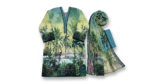 Unstitched 3-Piece Luxury Printed Lawn Suit | Premium Cotton Trousers & Chiffon Dupatta - Image 5
