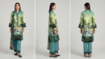 Unstitched 3-Piece Luxury Printed Lawn Suit | Premium Cotton Trousers & Chiffon Dupatta - Image 2