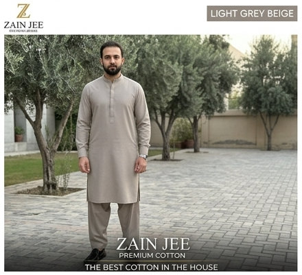 Zain Jee Sumatra Premium Unstitched Cotton Fabric Men’s Suit