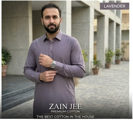 Zain Jee Sumatra Premium Unstitched Cotton Fabric Men’s Suit