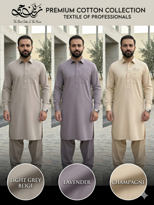 Zain Jee Sumatra Premium Unstitched Cotton Fabric Men’s Suit